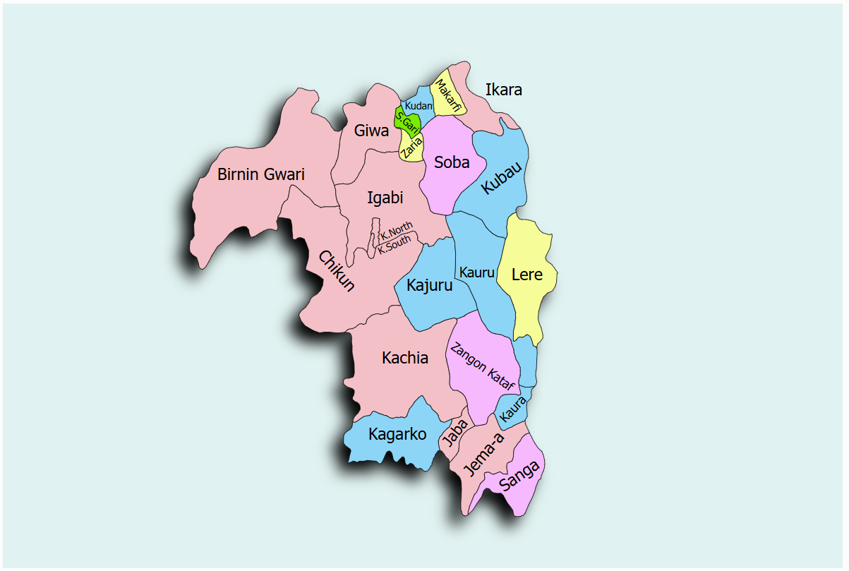 Kaduna State Map